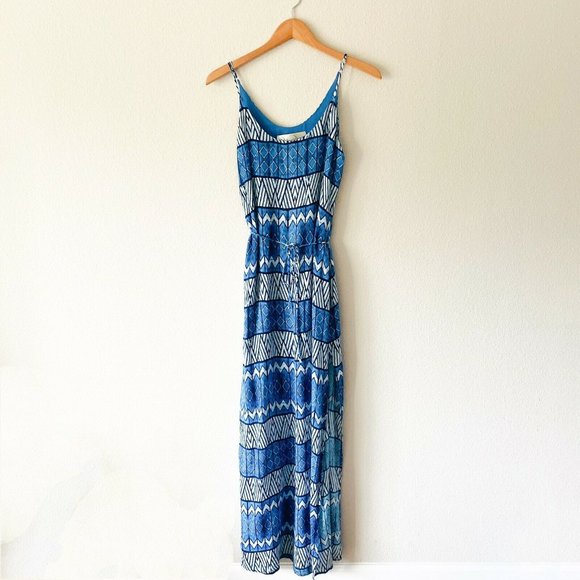 Rory Beca Dresses & Skirts - Rory Beca blue summer maxi side slit sleeveless